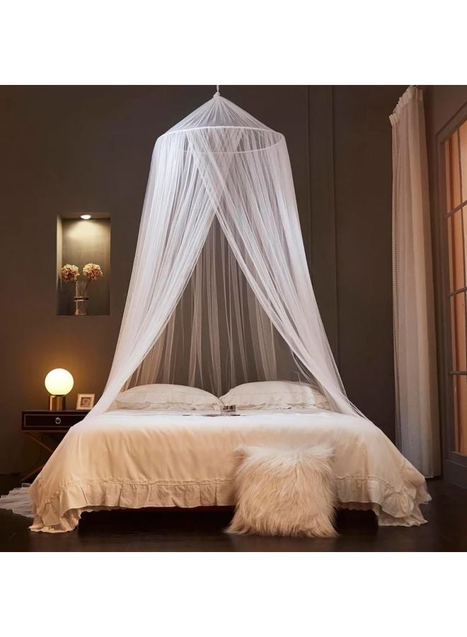 Black Dome Shaped Floor Mosquito Net For 70 87 78 74 Inch Bed No Assembly Required - Image 3